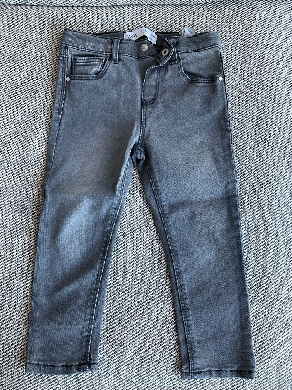 Zara Kids Charcoal Gray Skinny Jeans